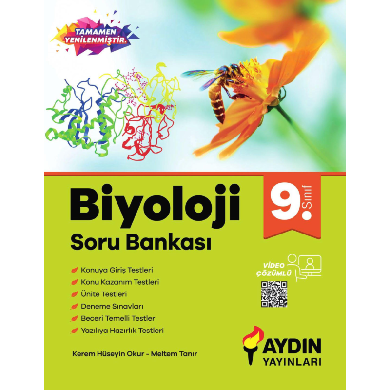 9. Sınıf Biyoloji Soru Bankası Aydın Yayınları