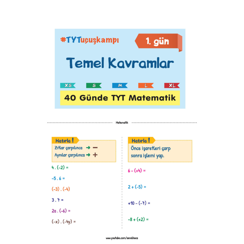 ŞENOL HOCA 40 GÜNDE TYT MATEMATİK