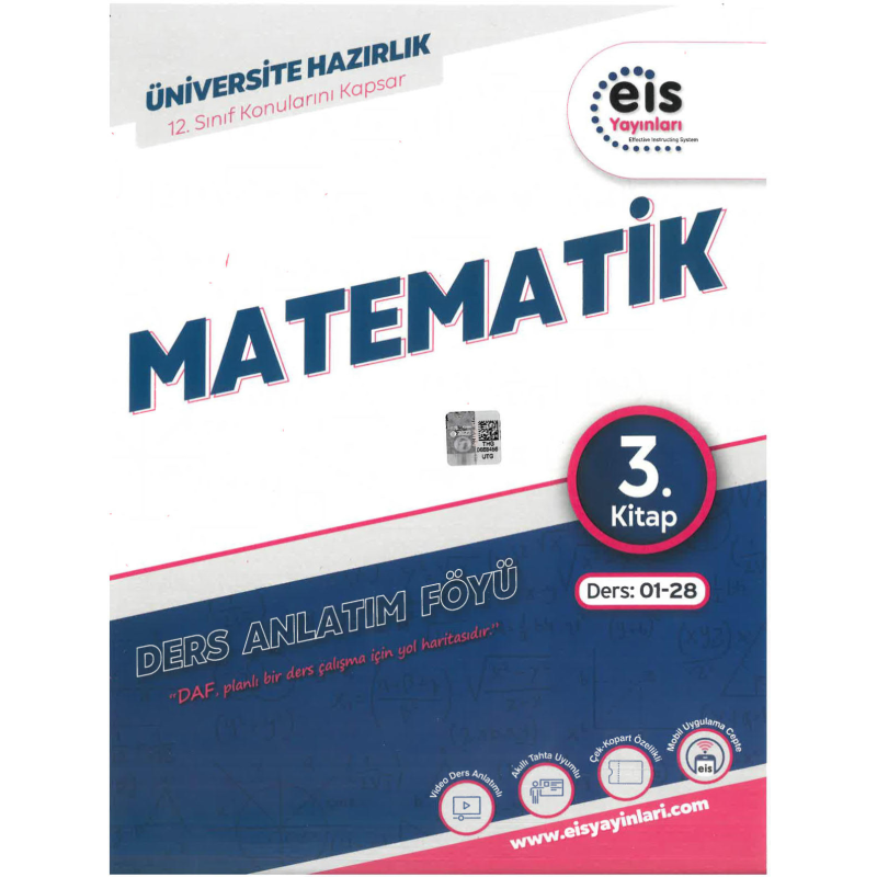 EİS Daf Matematik 3. Kitap Ders:01-28 12. Sınıf Konularını Kapsar