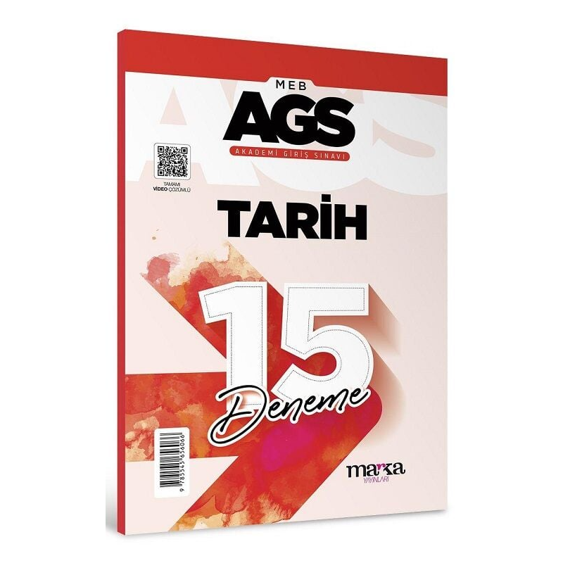 2025 MEB AGS Tarih 15 Deneme Tamamı Video Çözümlü Marka Yayınları
