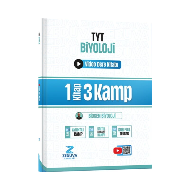 Biosem TYT Biyoloji 1 Kitap 3 Kamp Video Ders Kitabı Zeduva Yayınları