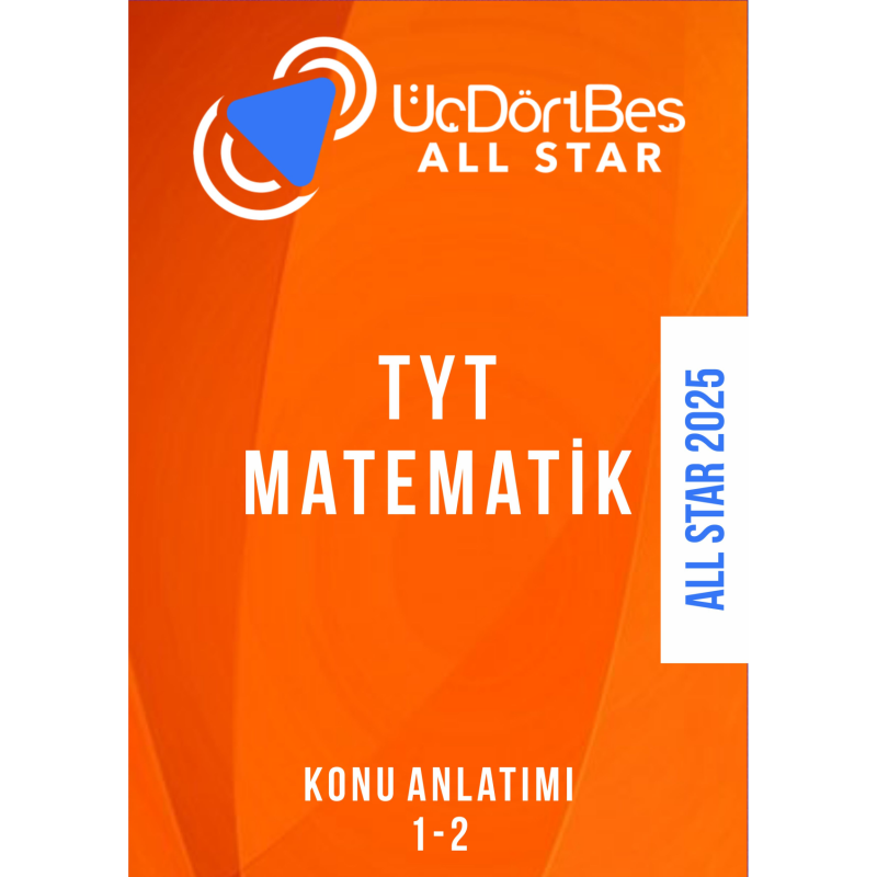 ALL STAR TYT MATEMATİK Konu Anlatım (1-2 Hepsi Bir Arada)