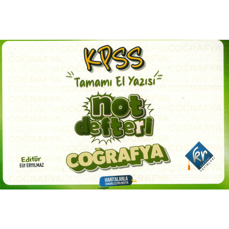 COĞRAFYA TAMAMI EL YAZISI NOT DEFTERİ