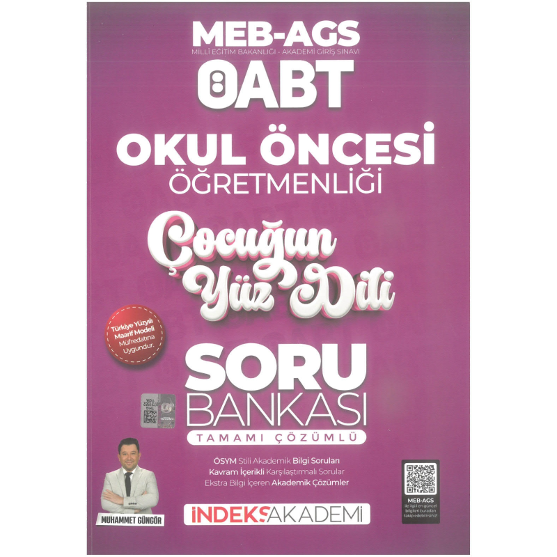 ÖABT Okul Öncesi Öğretmenliği Çocuğun Yüz Dili Soru Bankası Çözümlü İndeks Akademi Yayıncılık