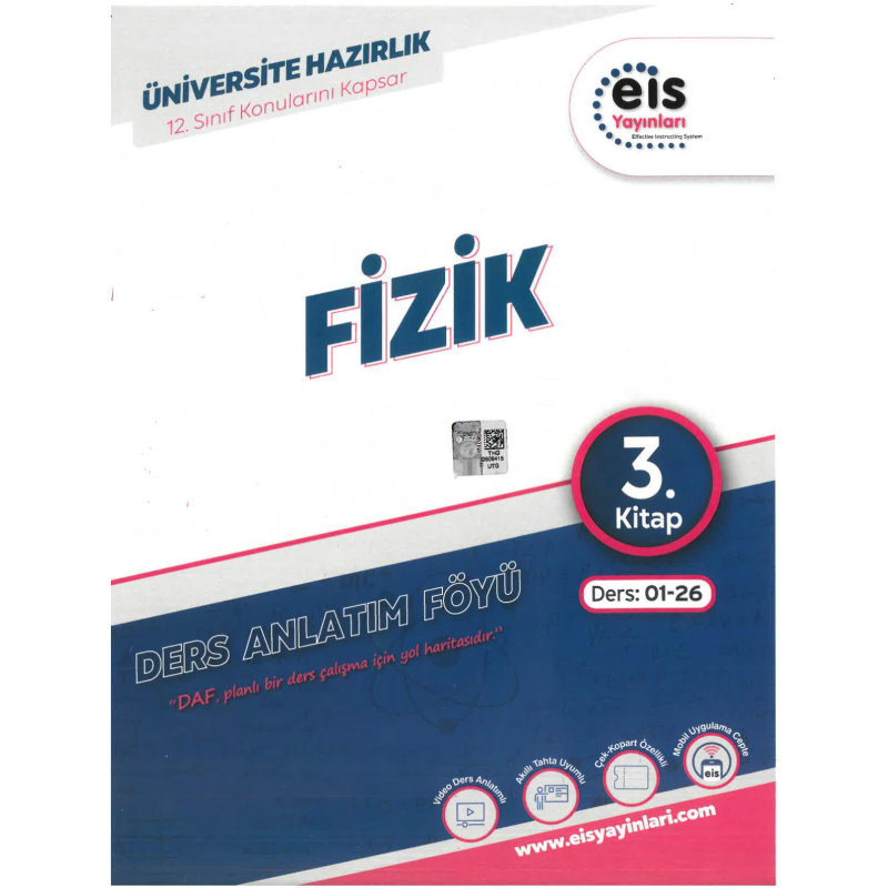 YKS - Mavi Set - DAF - Fizik - 3. Kitap Eis Yayınları Ders:01-26 12. Sınıf Konularını Kapsar