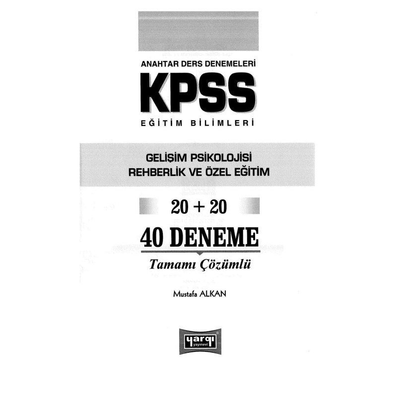 GELİŞİM VE REHBERLİK 20+20 DENEME