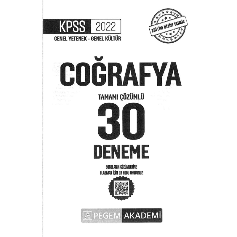 30LU COĞRAFYA ÇÖZÜMLÜ DENEME