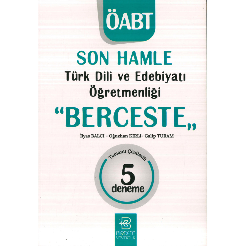 SON HAMLE BERCESTE 5 ÇÖZÜMLÜ DENEME