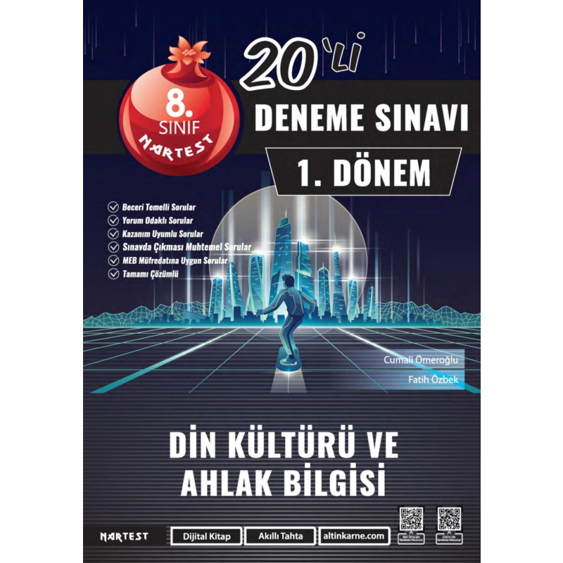 8. Sınıf 1. Dönem Mod 20 Din Kültürü Ve Ahlak Bilgisi Deneme Sınavı Nartest Yayınları