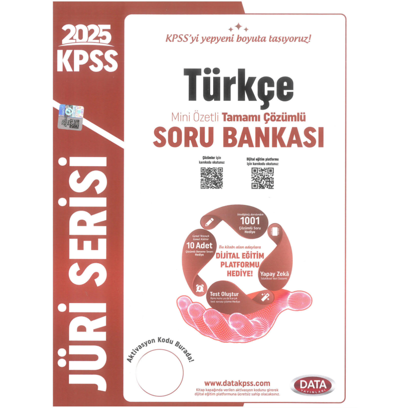 2025 KPSS Türkçe Jüri Serisi Mini Özetli Tamamı Çözümlü Soru Bankası Data Yayınları