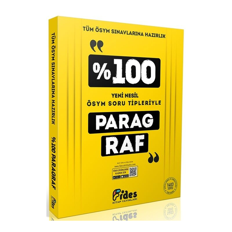 % 100 ÖSYM Soru Tipleriyle Paragraf Fides Yayınları
