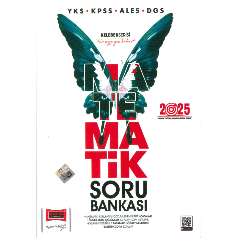 2025 YKS KPSS ALES DGS Kelebek Serisi Matematik Soru Bankası Yargı Yayınları