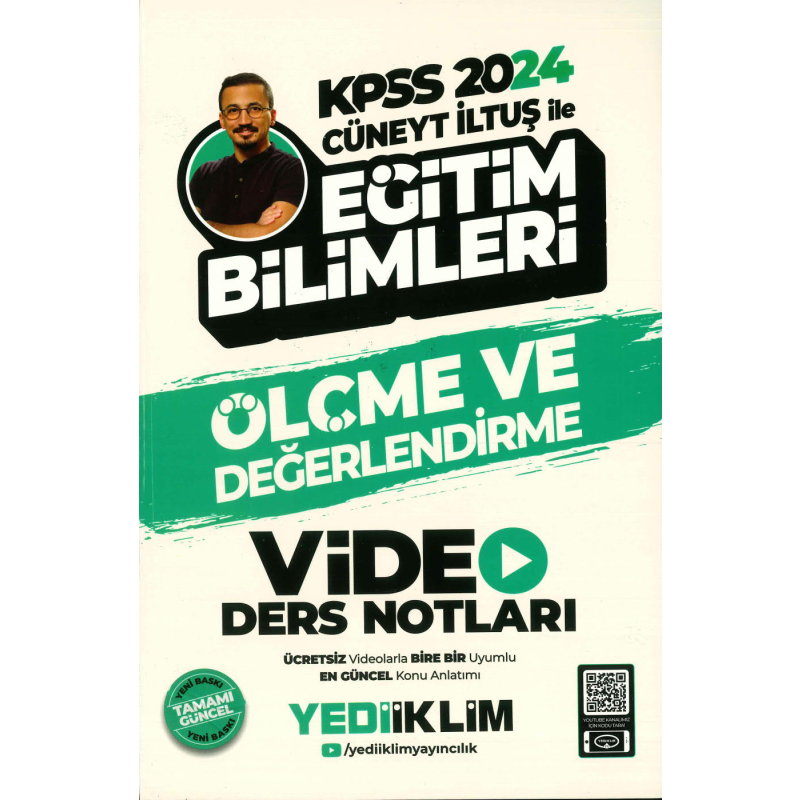 ÖLÇME VE DEĞERLENDİRME VİDEO DERS NOTLARI CÜNEYT İLTUŞ