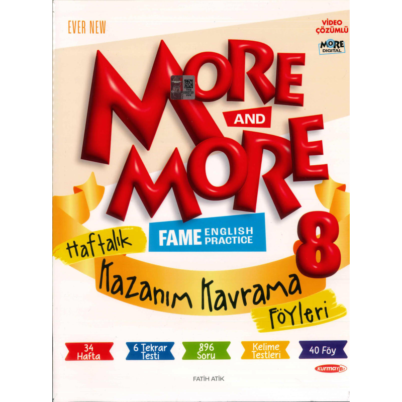 8.Sınıf More More Haftalık Kazanım Kavrama Föyleri 44 Föy Kurmay ELT