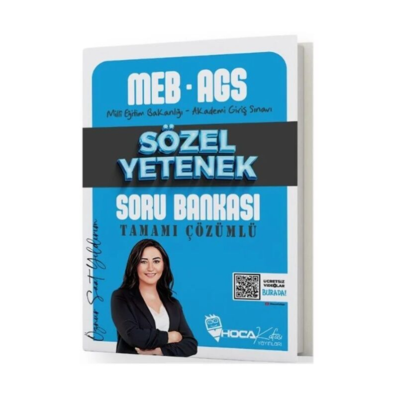 2025 MEB-AGS Sözel Yetenek Soru Bankası Çözümlü Hoca Kafası Yayınları
