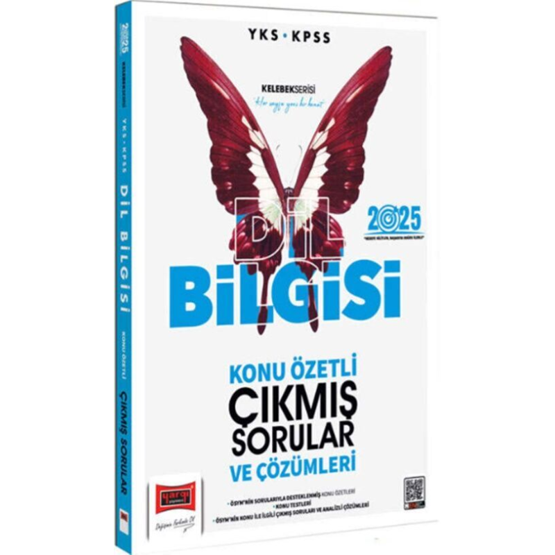 2025 YKS KPSS Kelebek Serisi Dil Bilgisi Konu Özetli Çıkmış Sorular ve Çözümleri Yargı Yayınları