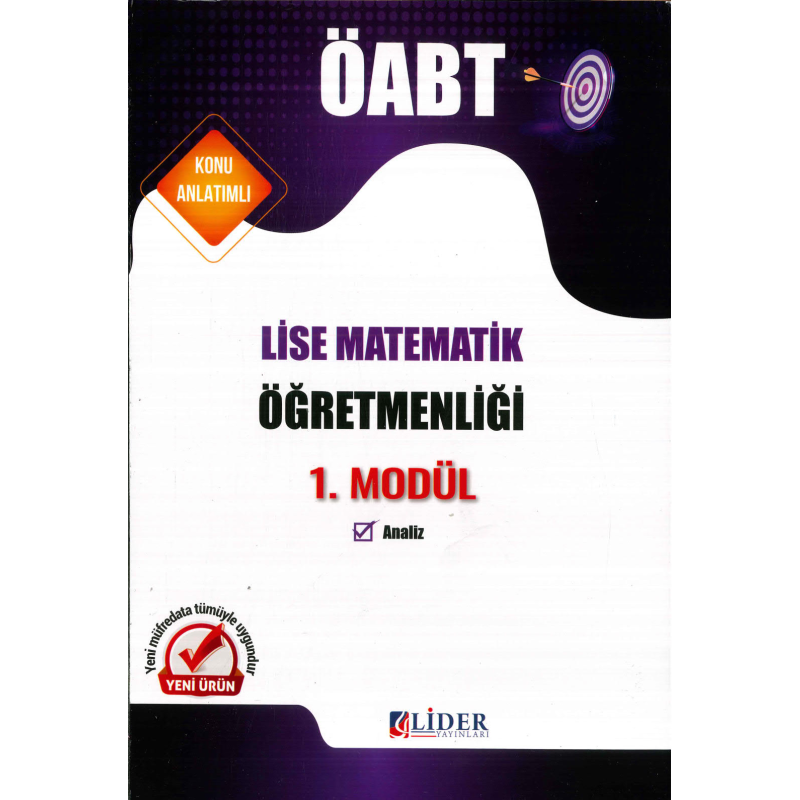 LİSE MATEMATİKÖĞRETMENLİĞİ 1. MODÜL (ANALİZ) KONU ANLATIM