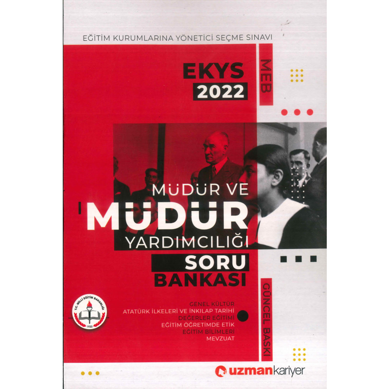 MÜDÜR VE MÜDÜR YARDIMCILIĞI SORU BANKASI