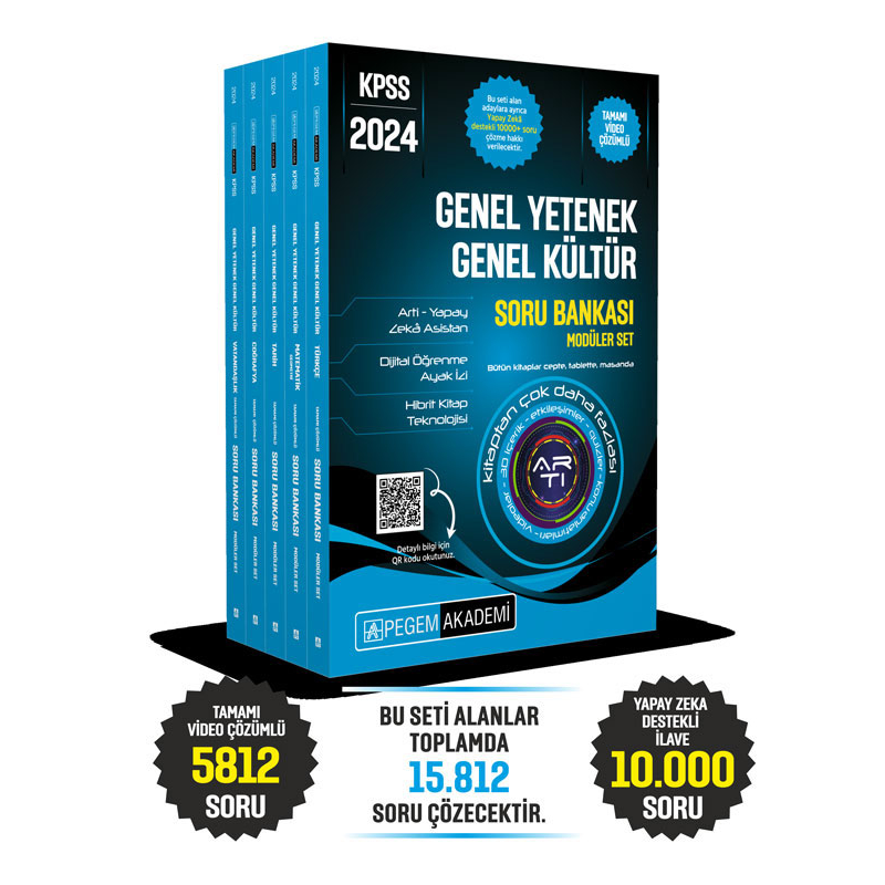 2024 KPSS GY GK Tamamı Çözümlü Soru Bankası Modüler Set MATEMATİK