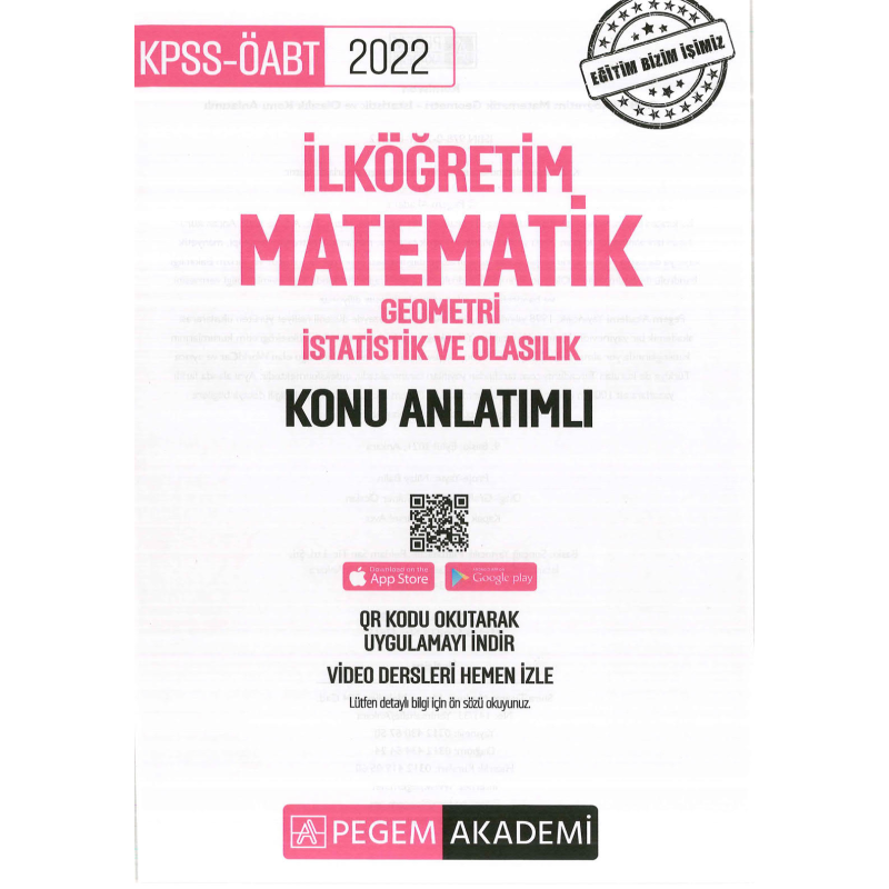 İLKÖĞRETİM MATEMATİK GEOMETRİ- İSTATİSTİK VE OLASILIK KONU ANLATIMLI