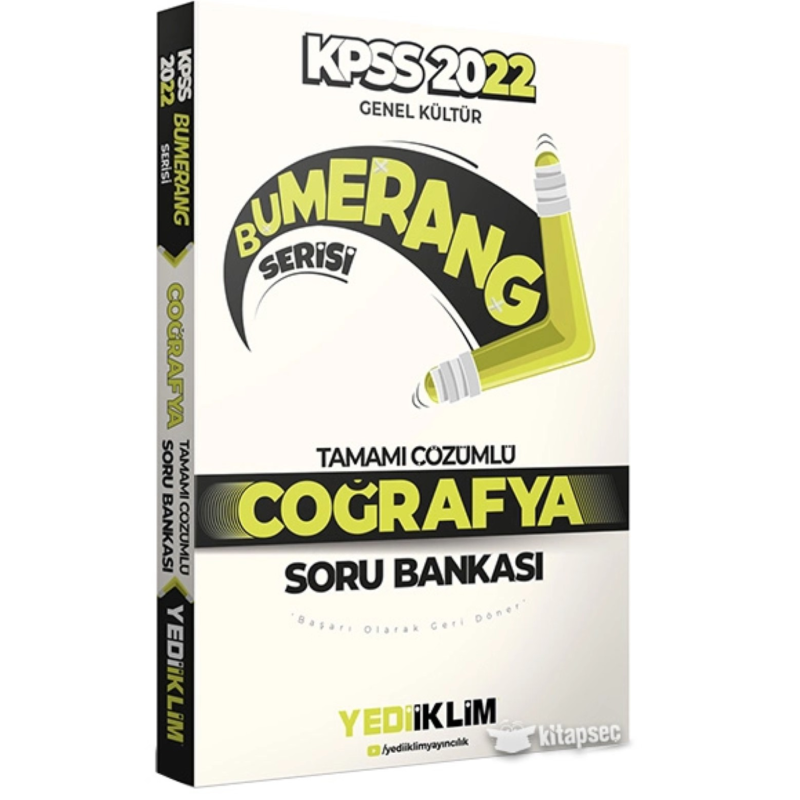 2022 KPSS Genel Kültür Bumerang Coğrafya Tamamı Çözümlü Soru Bankası