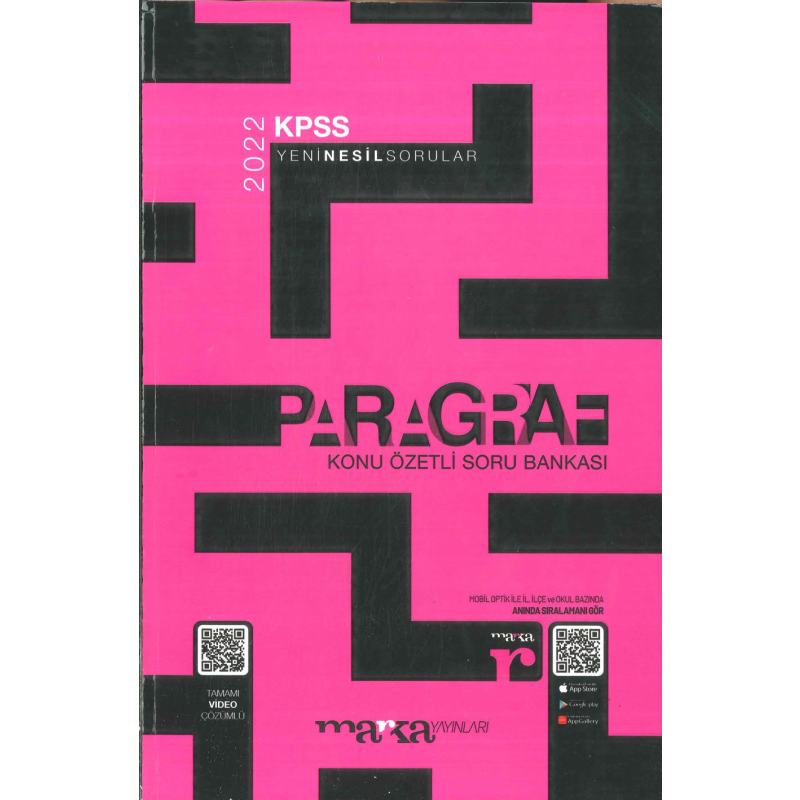 PARAGRAF KONU ÖZETLİ SORU BANKASI