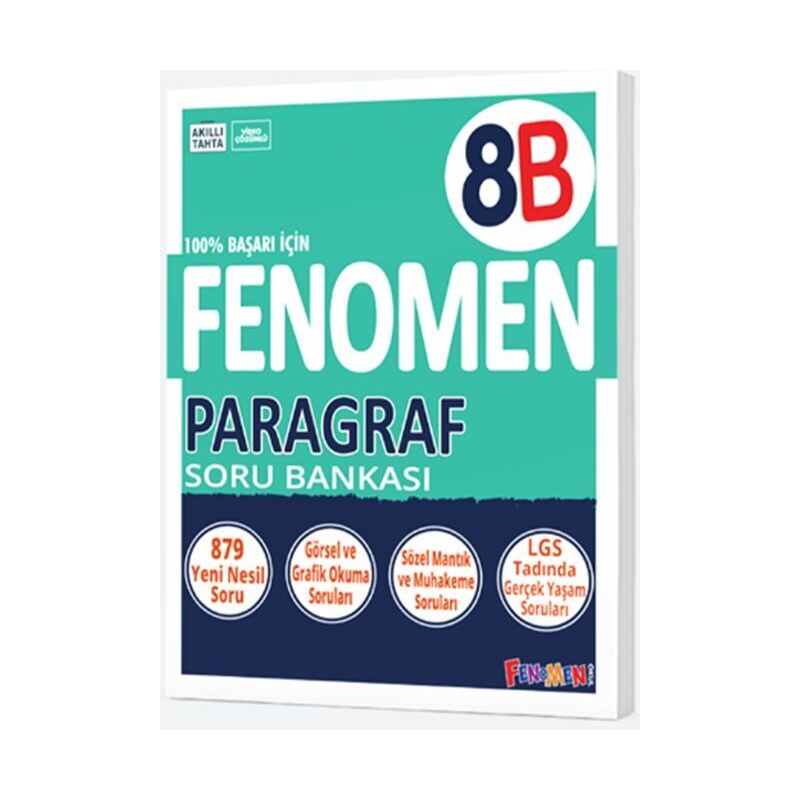 8. Sınıf Fenomen Paragraf B Soru Bankası Fenomen Kitap