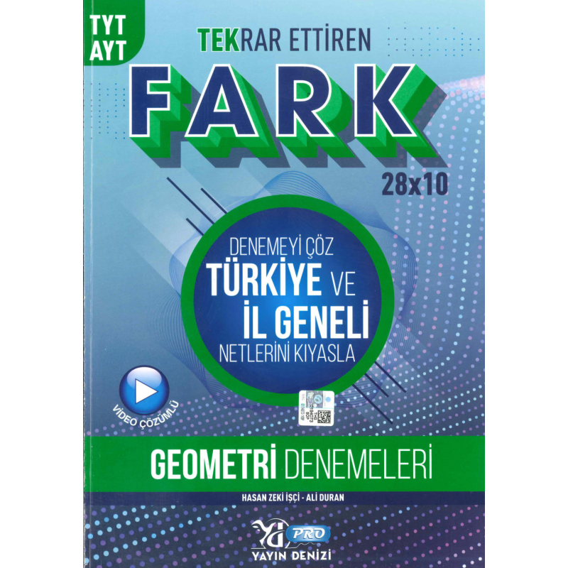 YKS TYT AYT PRO FARK DENEME GEOMETRİ 28X10