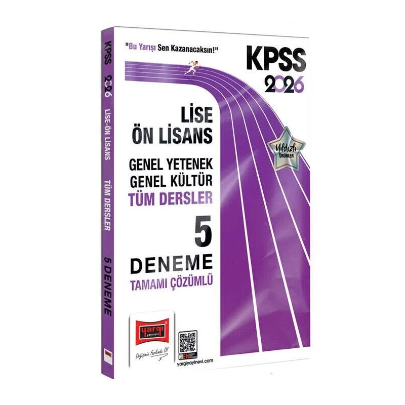 2026 KPSS Genel Kültür Genel Yetenek Lise Ön Lisans Tüm Dersler Tamamı Çözümlü 5 Deneme Yargı Yayınları