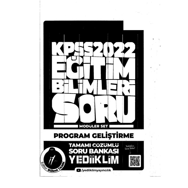 2022 KPSS Program Geliştirme Soru Bankası Modüler Set