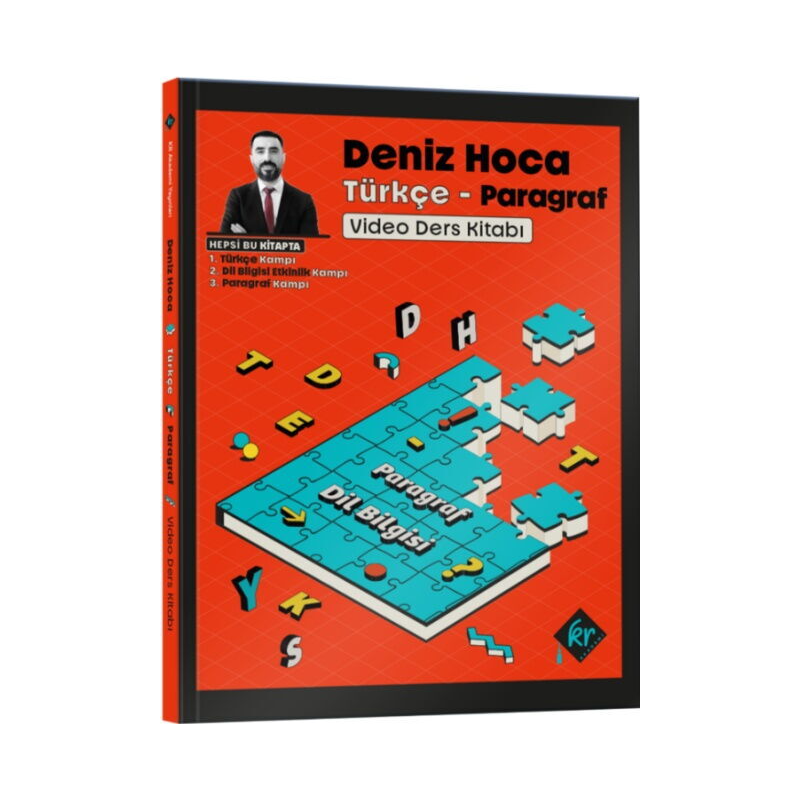 Deniz Hoca Tüm Sınavlar İçin Türkçe Video Ders Kitabı KR Akademi Yayınları