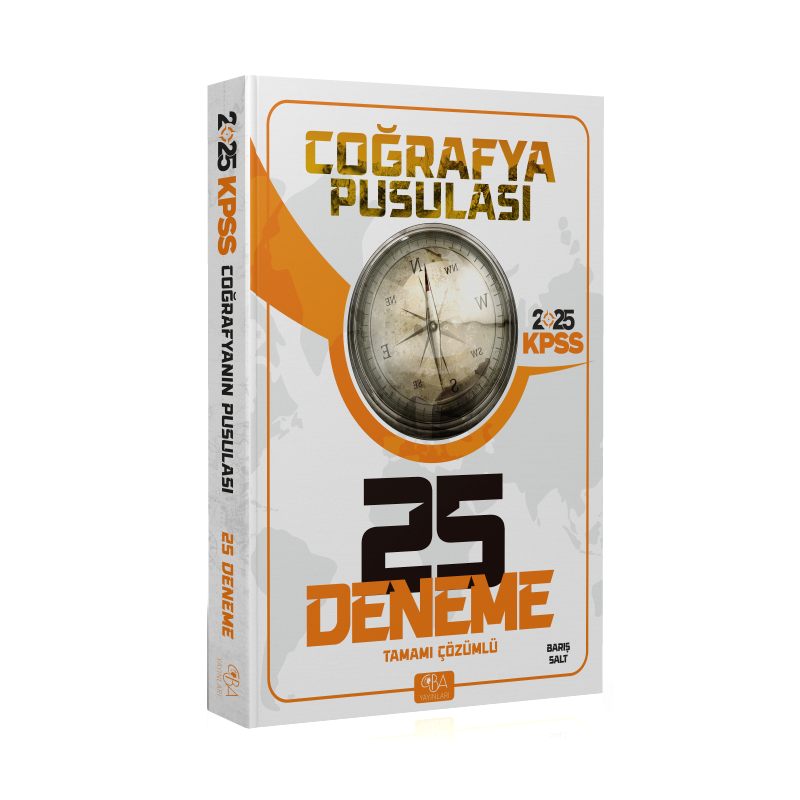 2025 KPSS Coğrafya Pusulası Tamamı Çözümlü 25 Deneme CBA Akademi