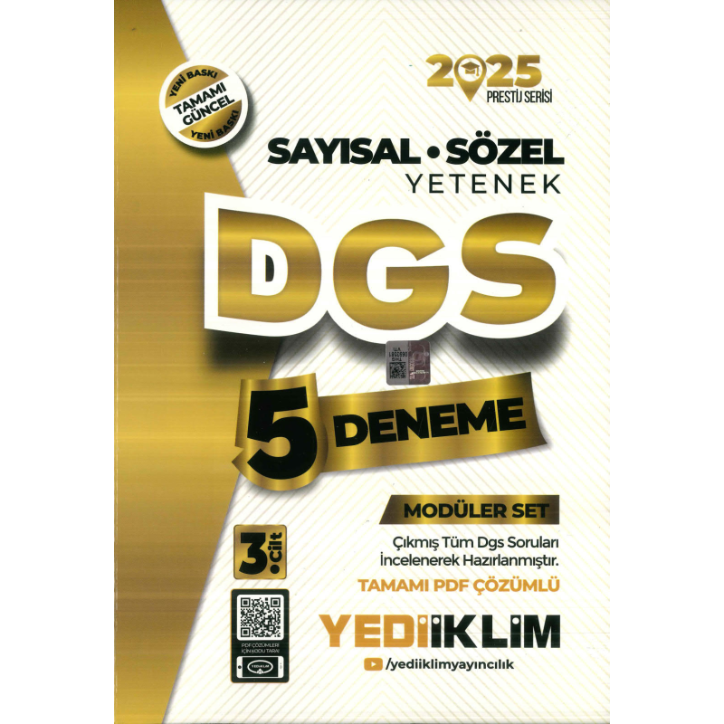 YEDİİKLİM DGS 5 DENEME 2025