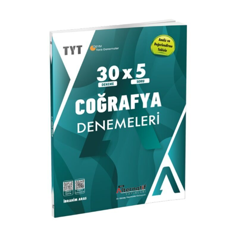 Alternatif Yayınları TYT Coğrafya 30 x 5 Branş Denemeleri