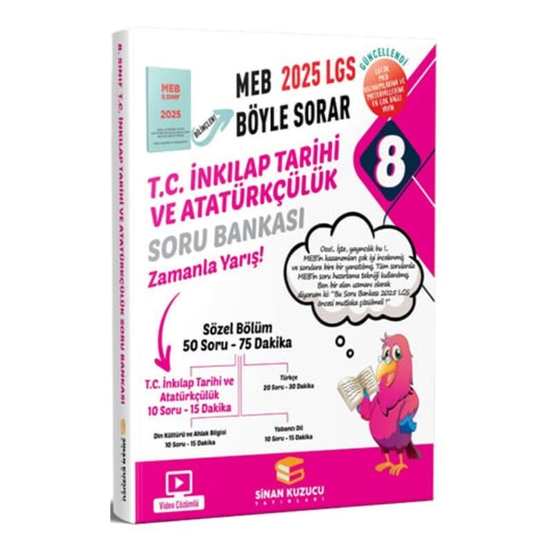 8. Sınıf LGS T.C. İnkılap Tarihi ve Atatürkçülük Soru Bankası Sinan Kuzucu