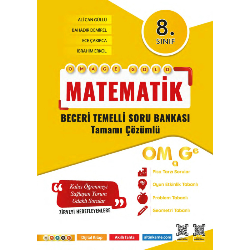 8. Sınıf Omage Gold Matematik Soru Bankası Omega Yayınları
