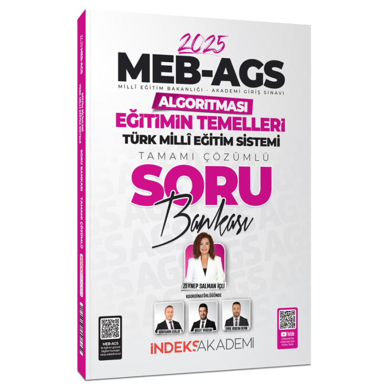 2025 MEB AGS Algoritması Eğitimin Temelleri ve Türk Milli Eğitim Sistemi Soru Bankası Çözümlü İndeks Akademi Yayıncılık