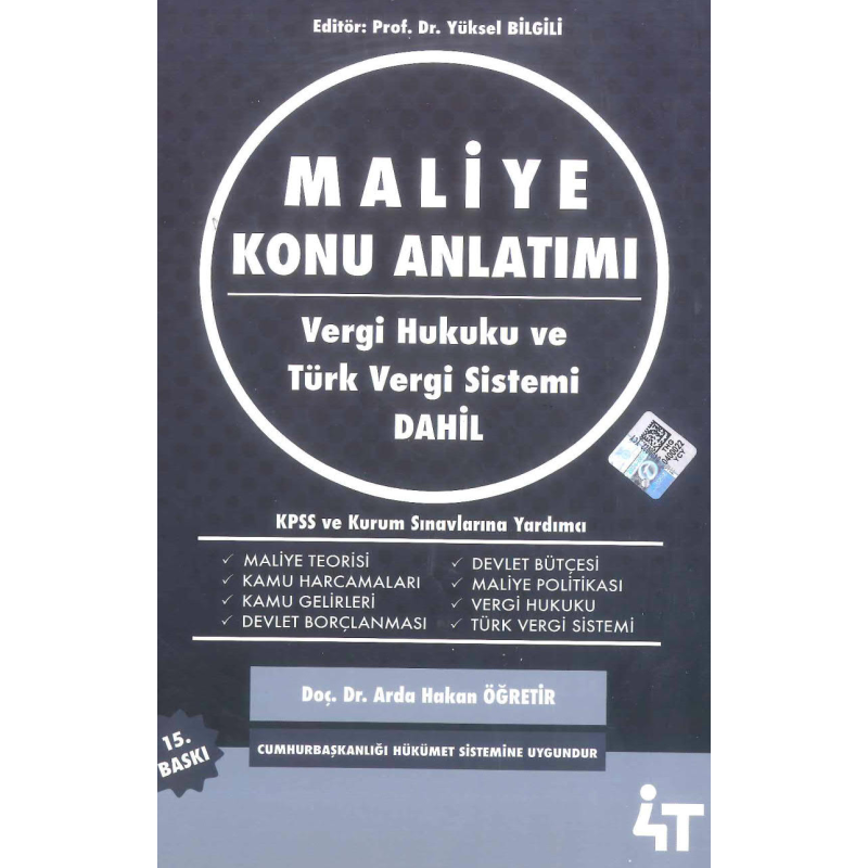 Maliye Konu Anlatımı 4T Yayınları