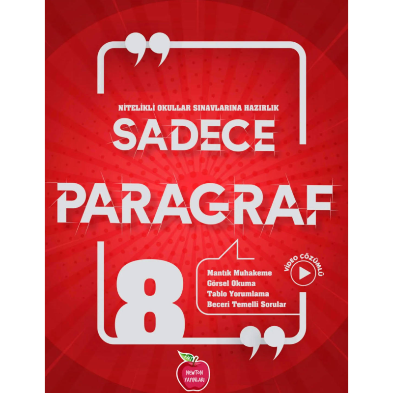 8.Sınıf LGS Sadece Paragraf Soru Bankası Newton Yayınları