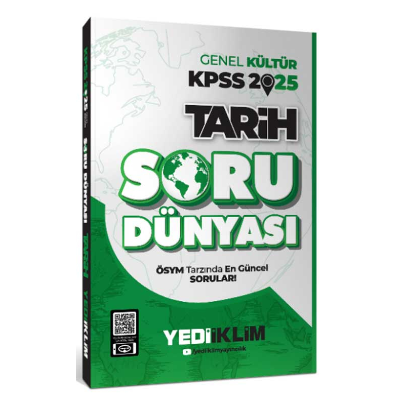 2025 Genel Kültür Tarih Soru Dünyası Yediiklim Yayınları