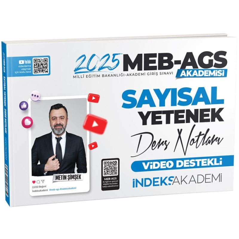 2025 MEB AGS Sayısal Yetenek Video Ders Notları İndeks Akademi Yayıncılık
