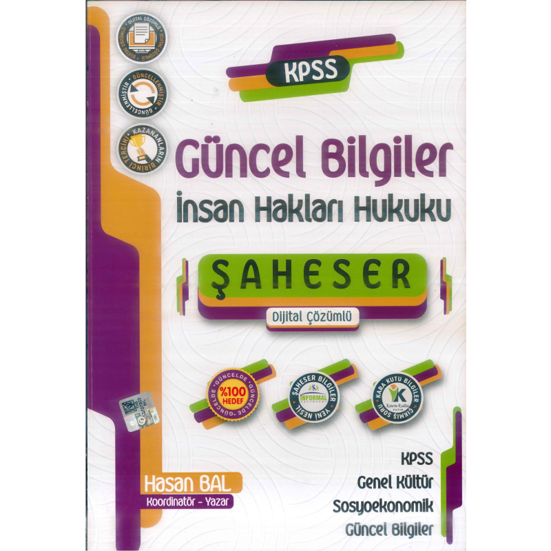 GÜNCEL BİLGİLER İNSAN HAKLARI HUKUKU ŞAHSER SORU BANKASI