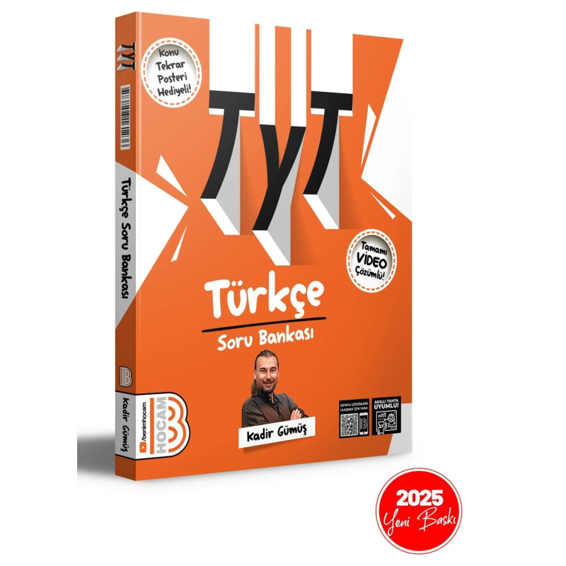 2025 TYT Türkçe Tamamı Video Çözümlü Soru Bankası Benim Hocam Yayınları