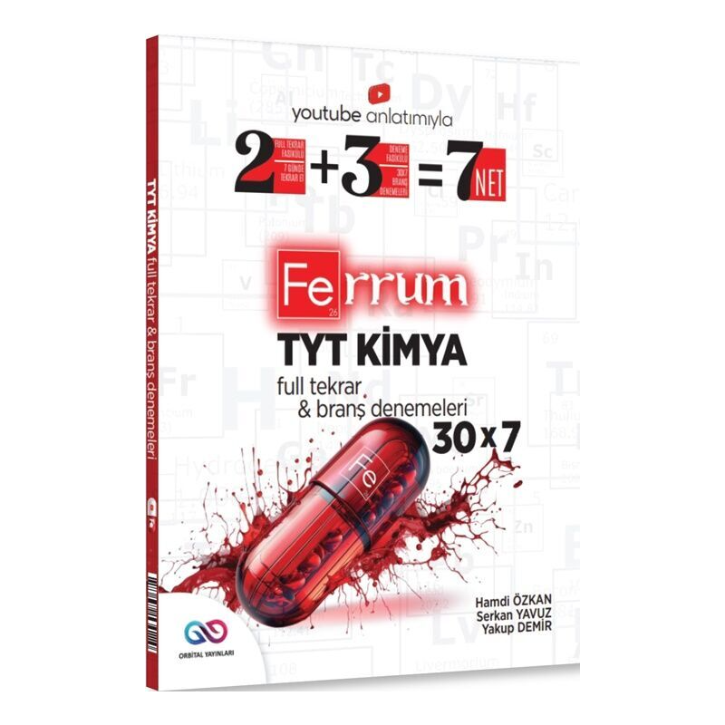 2025 TYT Kimya Ferrum 30 x 7 Branş Denemeleri Orbital Yayınları