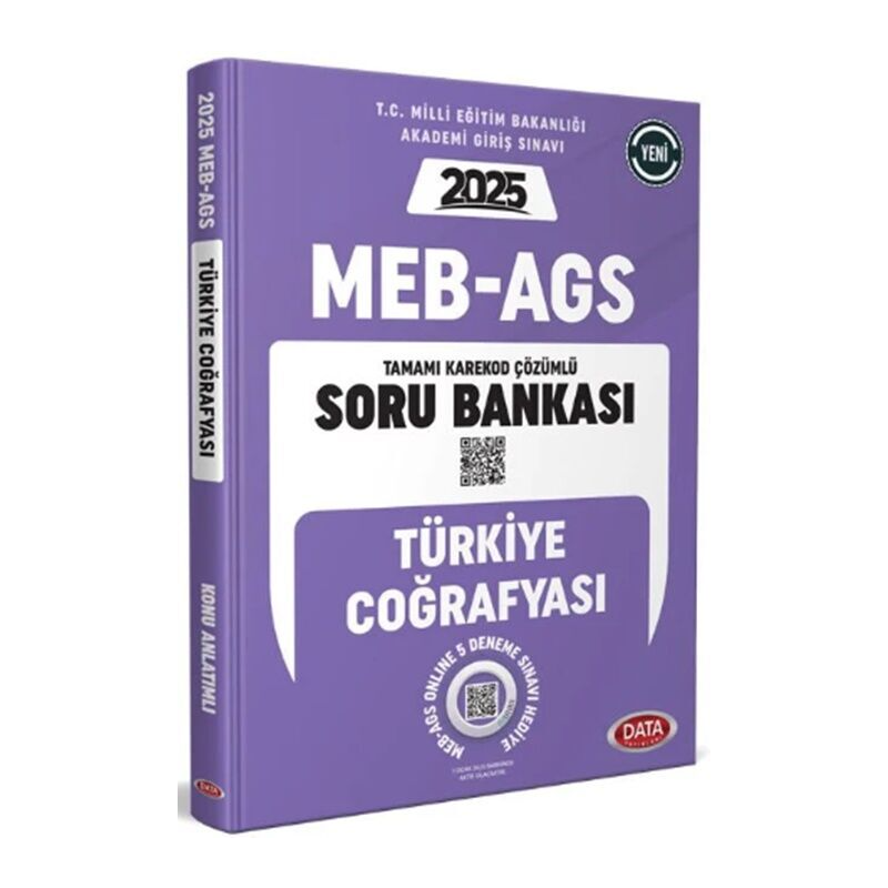 2025 MEB AGS Türkiye Coğrafyası Soru Bankası Çözümlü Data Yayınları