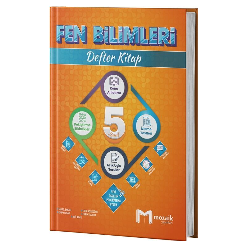 5. Sınıf Fen Bilimleri Defter Kitap Mozaik Yayınları