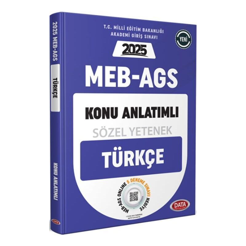 2025 MEB AGS Sözel Yetenek Türkçe Konu Anlatımlı Data Yayınları