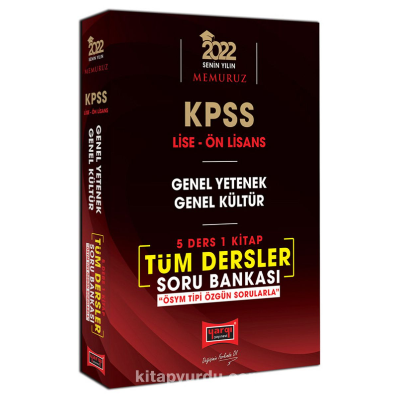 KPSS Lise Ön Lisans GY GK 5 Ders 1 Kitap Tüm Dersler Soru Bankası