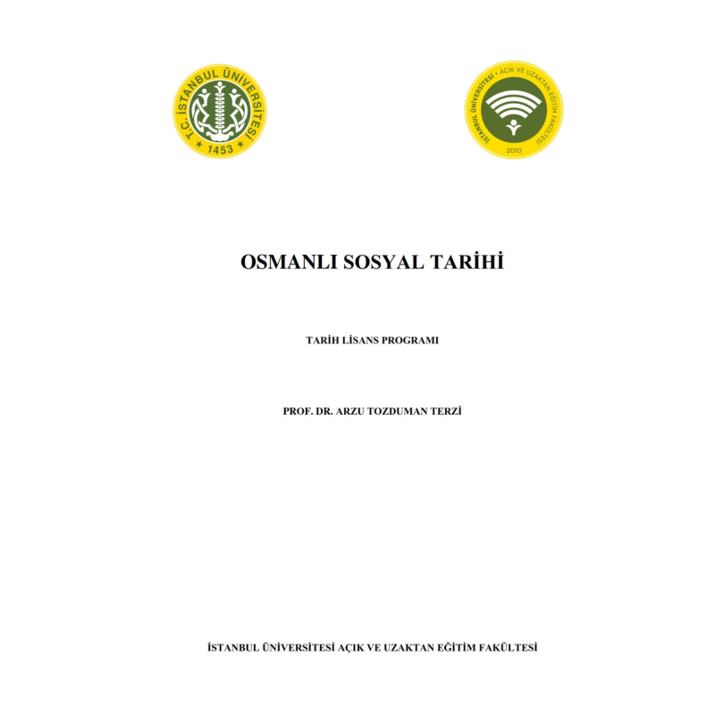 Osmanlı Sosyal Tarihi