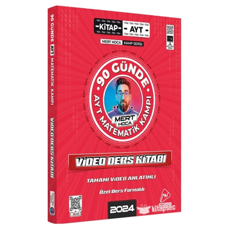 2024 90 Günde AYT Matematik Kampı Video Ders Kitabı Mert Hoca